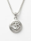 *Silver Divine Om Circle Pendant