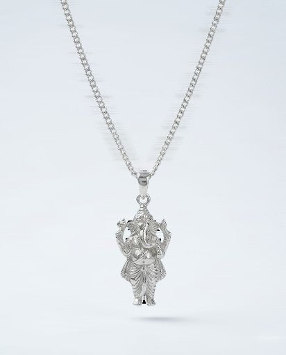 Silver Divine Ganesha Pendant