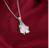 Silver Radha-Krishna Pendant