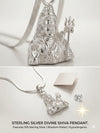 Divine Silver Shiva Pendant with Chain