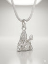 Divine Silver Shiva Pendant with Chain